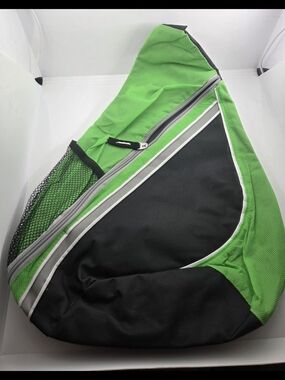 Green and Black Sling Bag